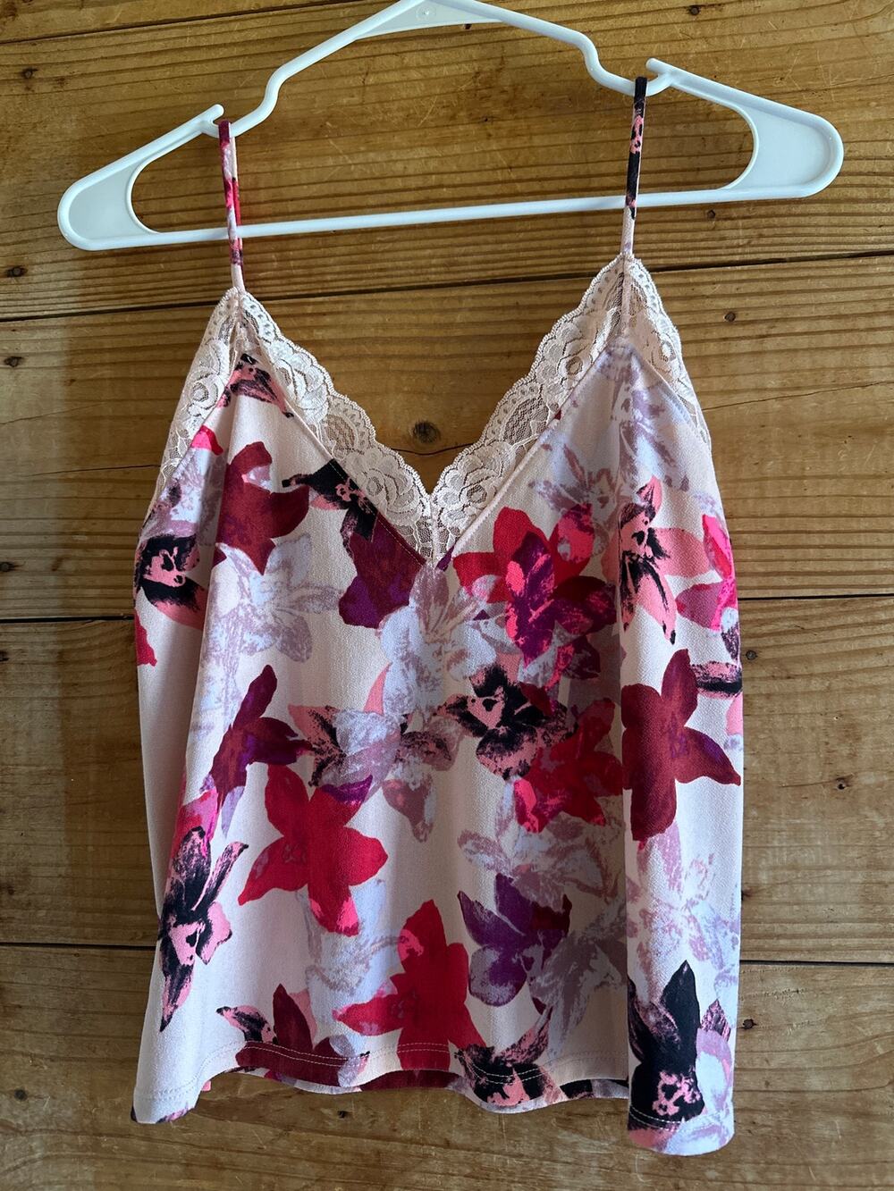 Express Floral Lace Tank Top